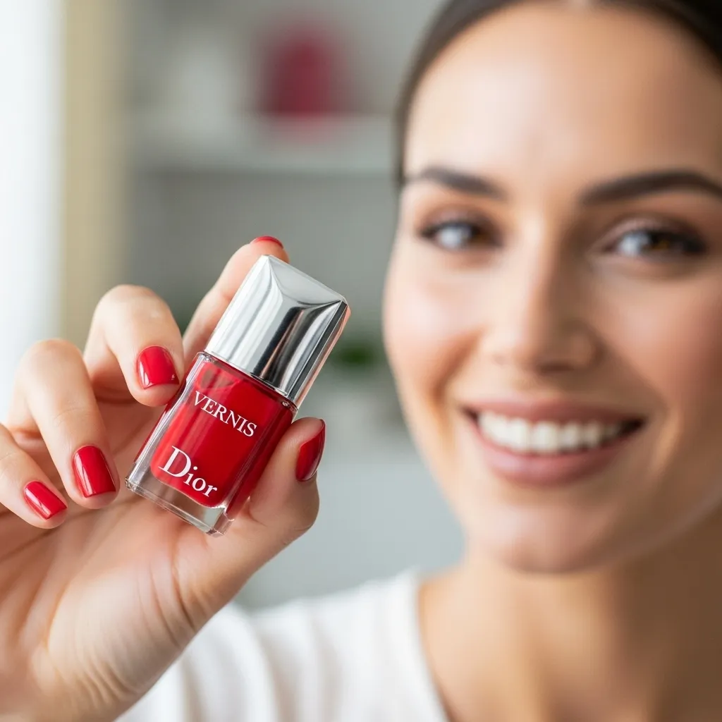 A woman show Dior Vernis nail product