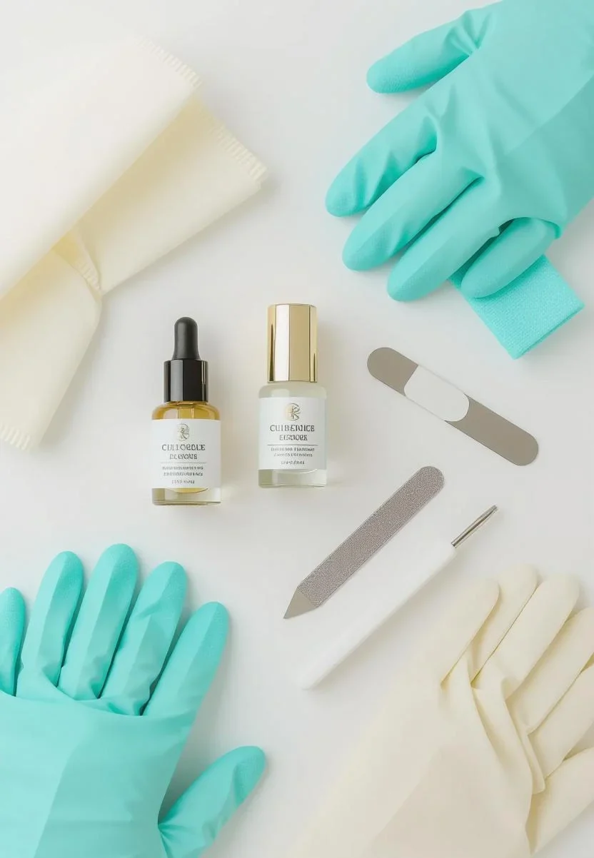 Nail recovery tools including cuticle oil and nail file