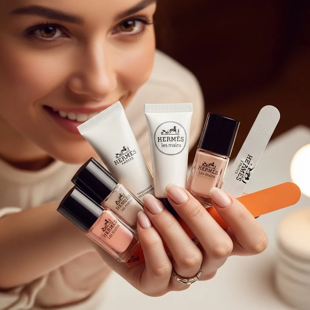 A woman show Hermès Les Mains in her had.