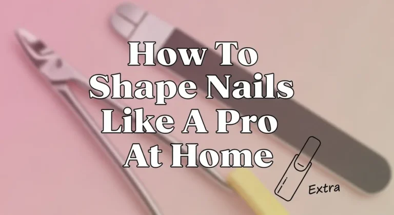 How to Shape Nails Like a Pro at Home