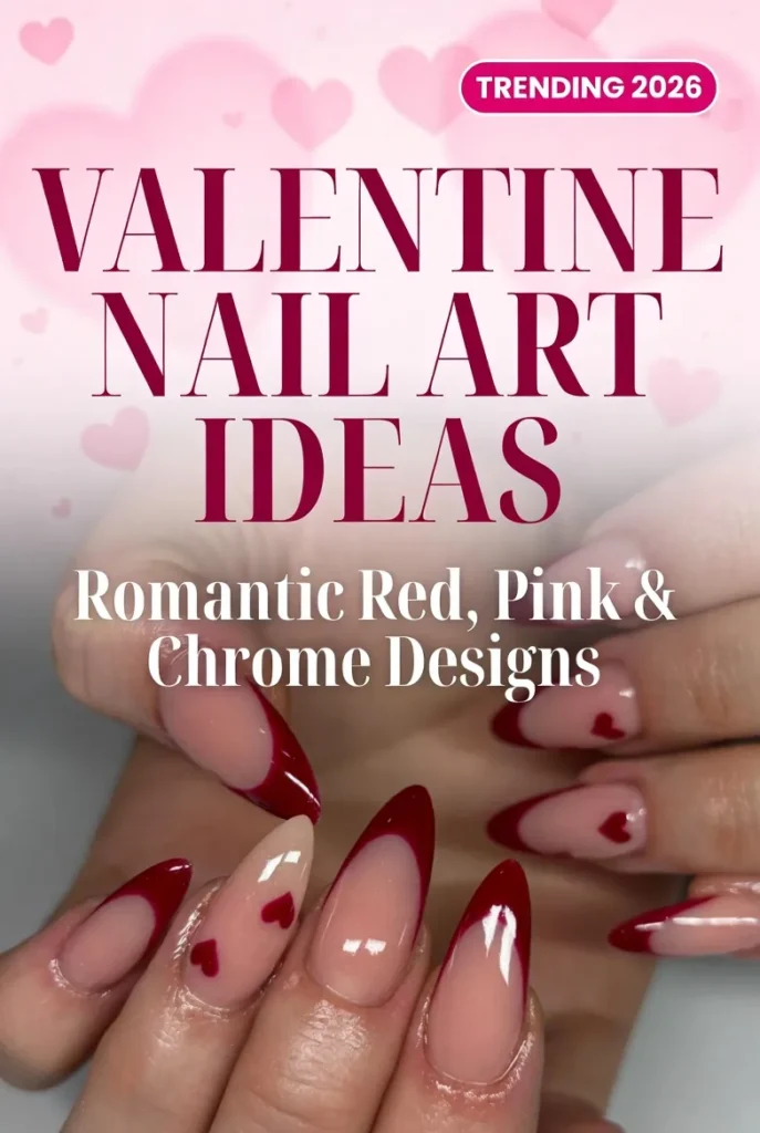A Valentine Nails banner of 2026 year.